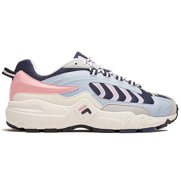 Scarpa retrò blu e rosa