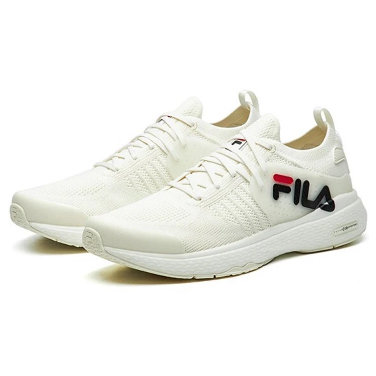 Scarpe basse con logo sul retro "Bianco"