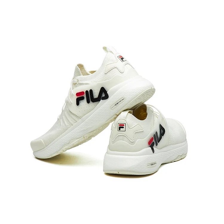 Scarpe basse con logo sul retro "Bianco"
