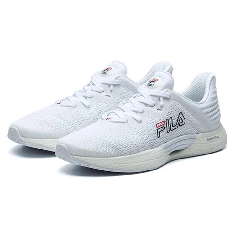 Scarpe basse da atletica "Bianco Nero Logo"