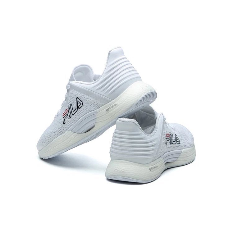 Scarpe basse da atletica "Bianco Nero Logo"