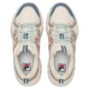 Scarpe basse moderne Sofia 1S Fishbone "Bianco Rosa Blu"