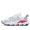 Scarpe basse Wave "Bianco Rosso Grigio"