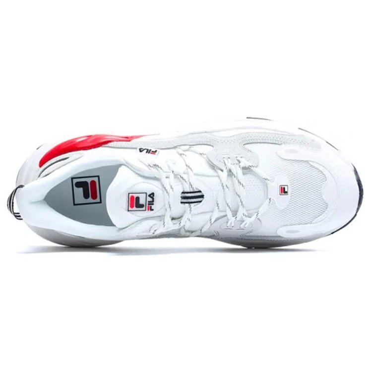 Scarpe basse Wave "Bianco Rosso Grigio"