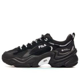 Scarpe con plateau ammortizzanti e dal design massiccio, nere