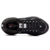 Scarpe con plateau ammortizzanti e dal design massiccio, nere