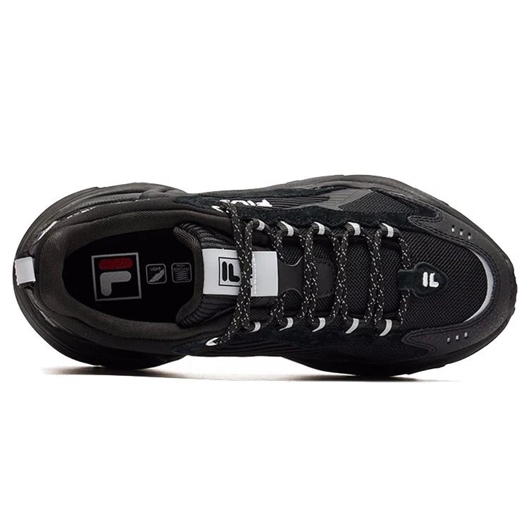 Scarpe con plateau ammortizzanti e dal design massiccio, nere