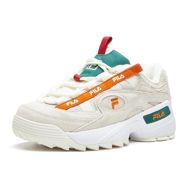 Scarpe D-formation Daddy Verde/Arancione/Bianco