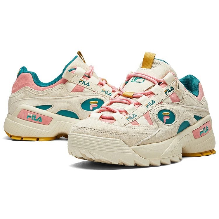Scarpe da allenamento classiche D-formation, bianco/verde/rosa
