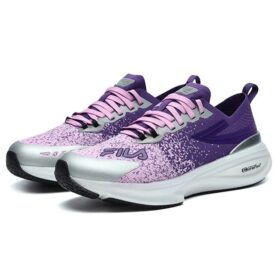 Scarpe da atletica leggere con ammortizzazione, viola e blu