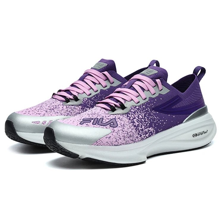 Scarpe da atletica leggere con ammortizzazione, viola e blu