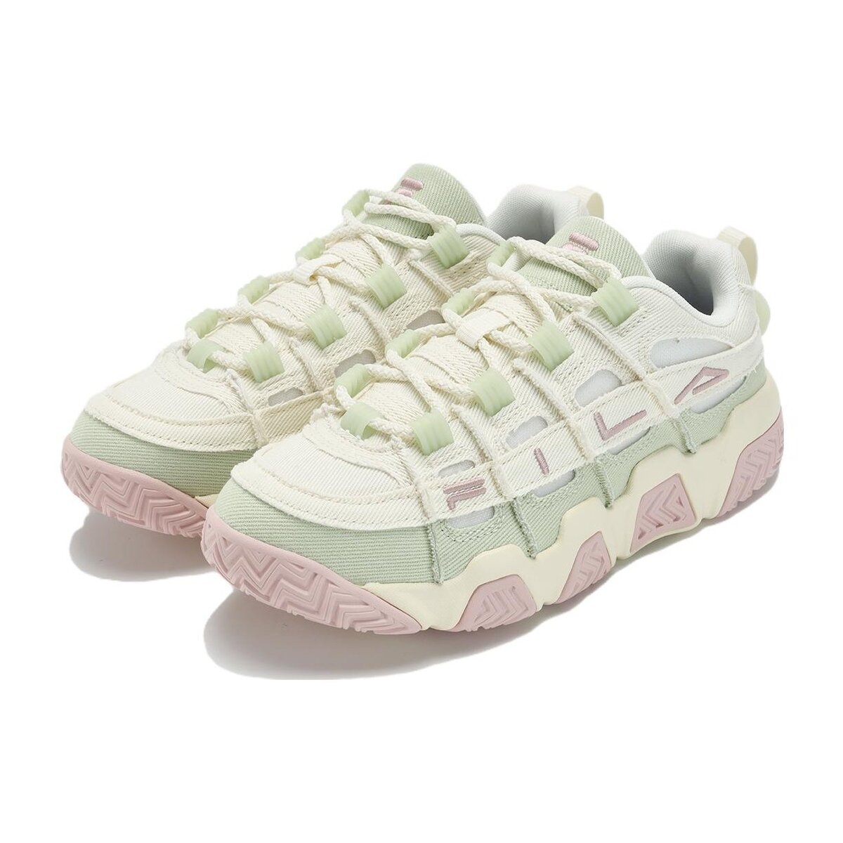 Scarpe da basket Barricade "Bianco Verde Rosa"