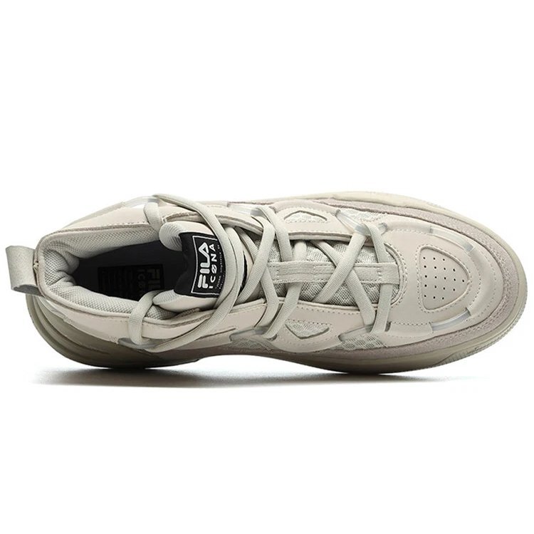 Scarpe da basket retrò alte Grigio