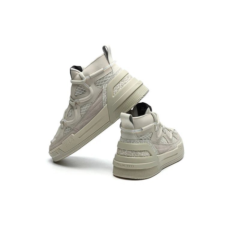 Scarpe da basket retrò alte Grigio