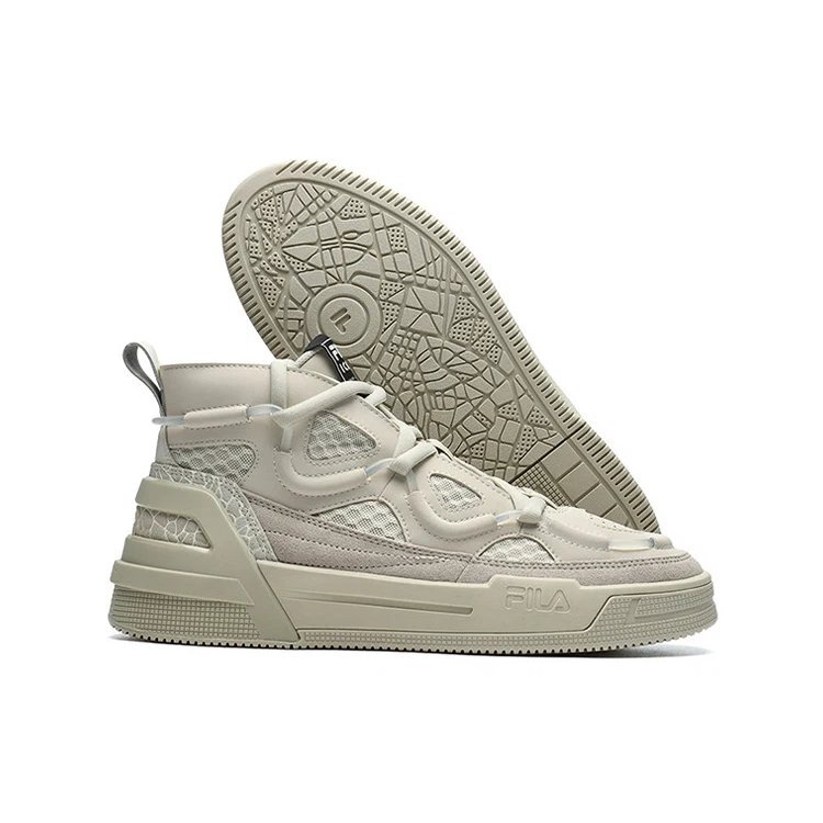 Scarpe da basket retrò alte Grigio