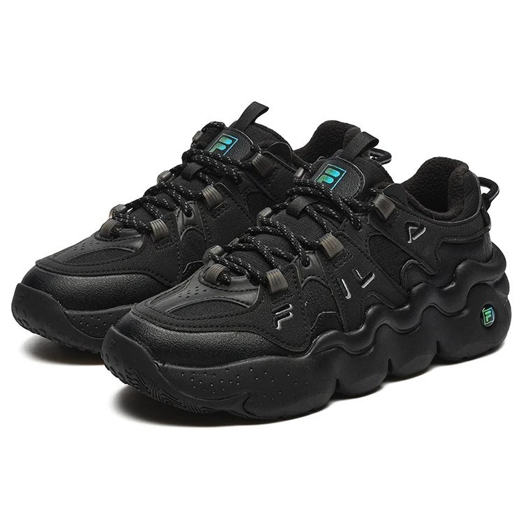 Scarpe da basket retrò Panini We in velluto "Nero"