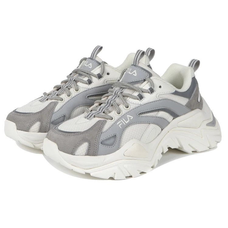 Scarpe da corsa basse File, bianco/grigio