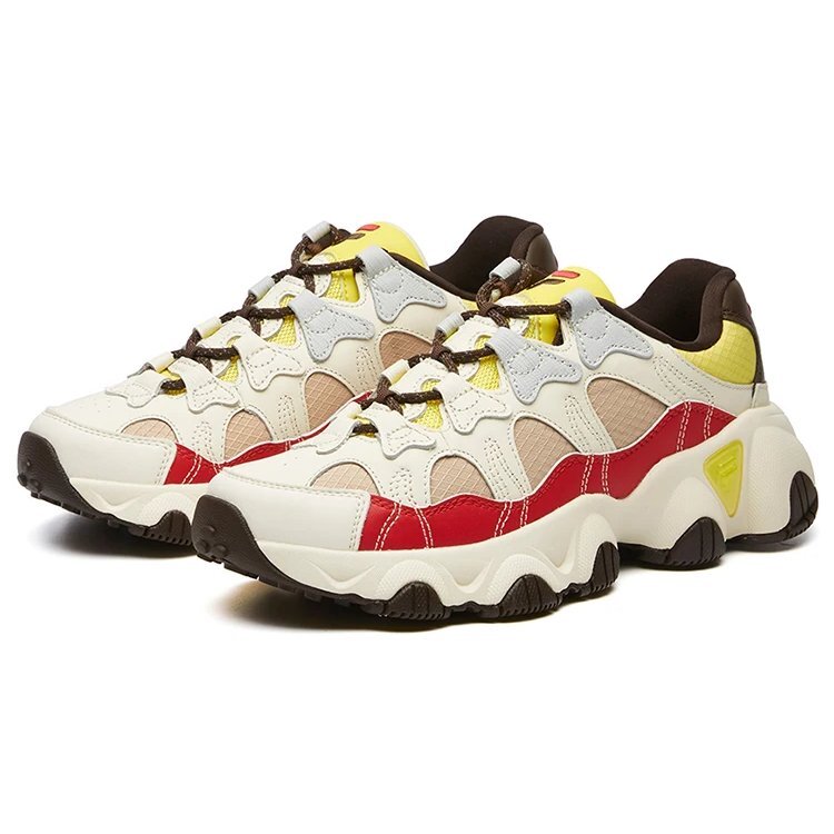 Scarpe da corsa basse Jagger Bianco/Rosso/Giallo