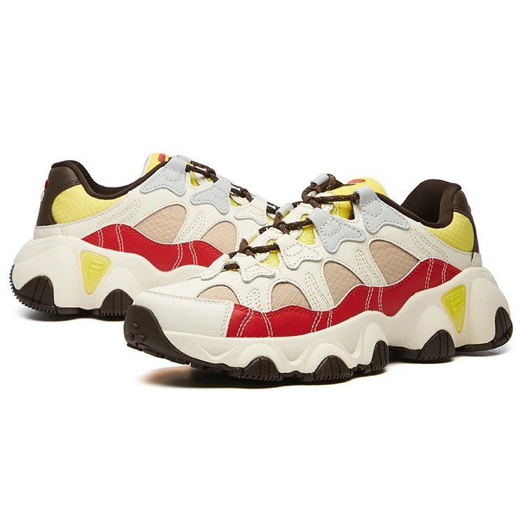 Scarpe da corsa basse Jagger Bianco/Rosso/Giallo