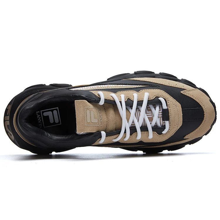 Scarpe da corsa basse Lanvin x Fila Nero/Giallo