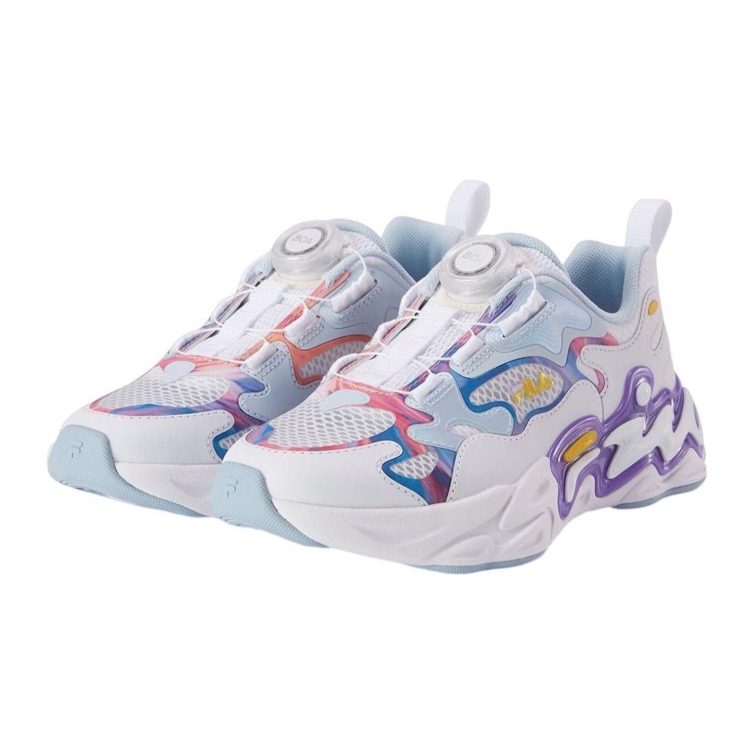 Scarpe da corsa BOA "White Blue Pink"