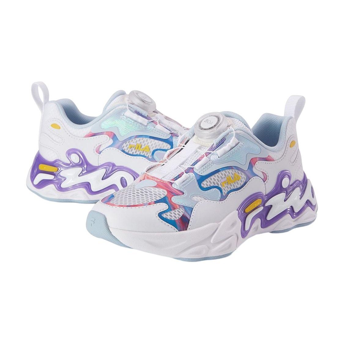 Scarpe da corsa BOA "White Blue Pink"