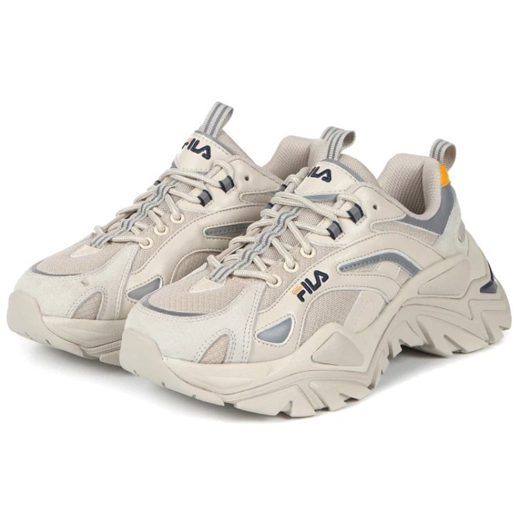 Scarpe da corsa retrò Bianco/Grigio/Giallo