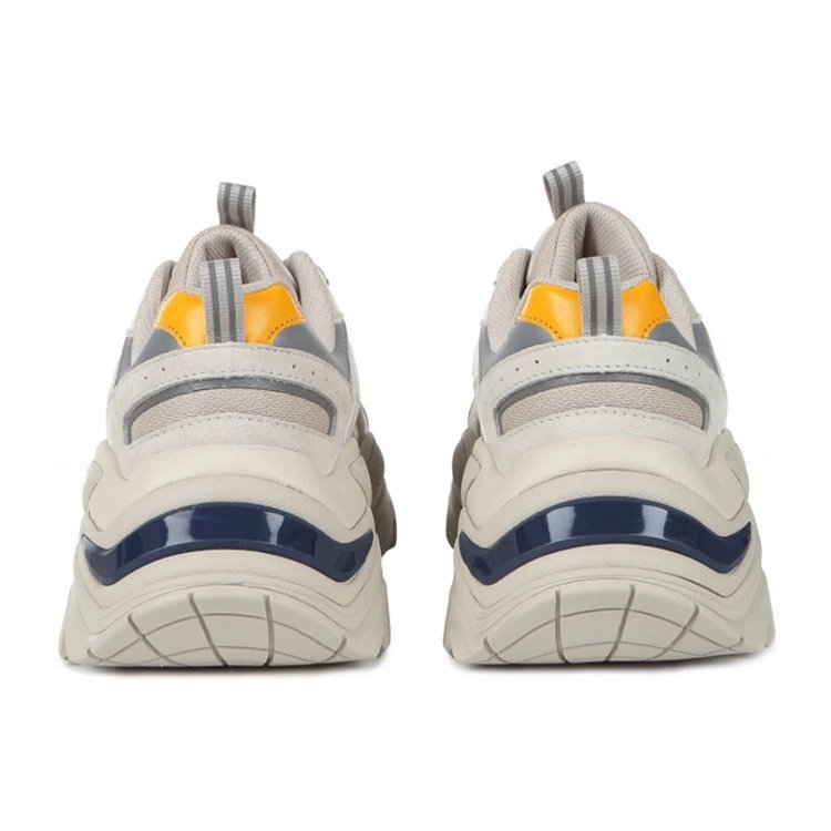 Scarpe da corsa retrò Bianco/Grigio/Giallo