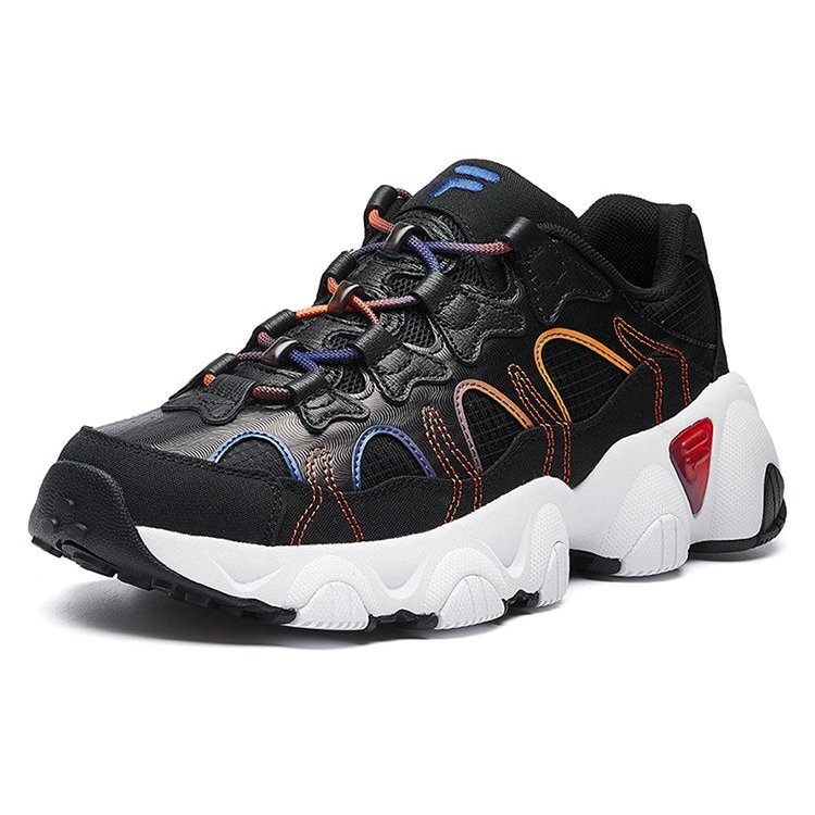 Scarpe da corsa retrò Jagger Nero/Arancione