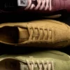Scarpe da ginnastica Ritmo in pelle scamosciata verde da donna