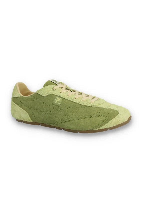 Scarpe da ginnastica Ritmo in pelle scamosciata verde da donna