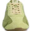 Scarpe da ginnastica Ritmo in pelle scamosciata verde da donna