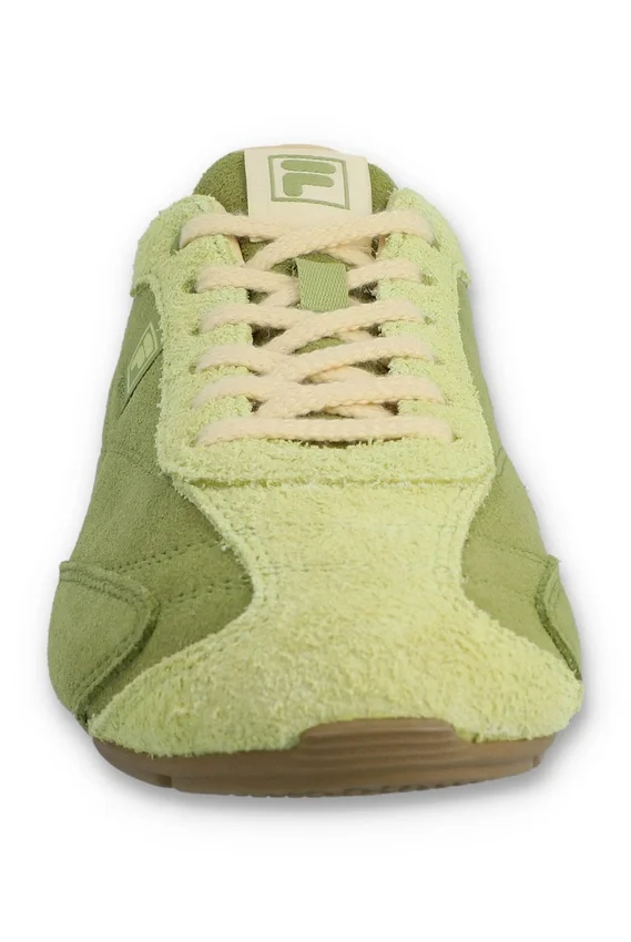 Scarpe da ginnastica Ritmo in pelle scamosciata verde da donna