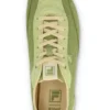 Scarpe da ginnastica Ritmo in pelle scamosciata verde da donna