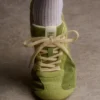 Scarpe da ginnastica Ritmo in pelle scamosciata verde da donna