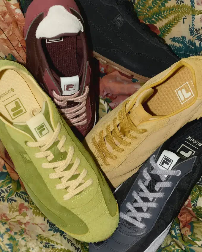 Scarpe da ginnastica Ritmo in pelle scamosciata verde da donna