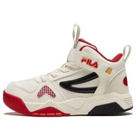 Scarpe da skate alte "Bianco Nero Rosso"