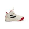 Scarpe da skate alte "Bianco Nero Rosso"