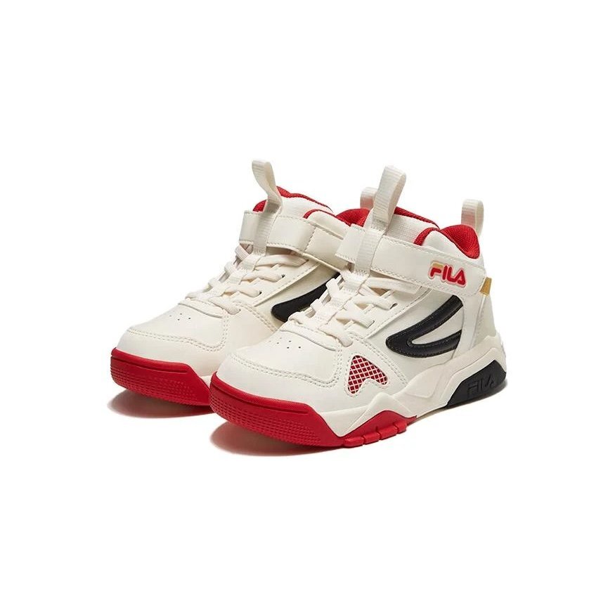 Scarpe da skate alte "Bianco Nero Rosso"