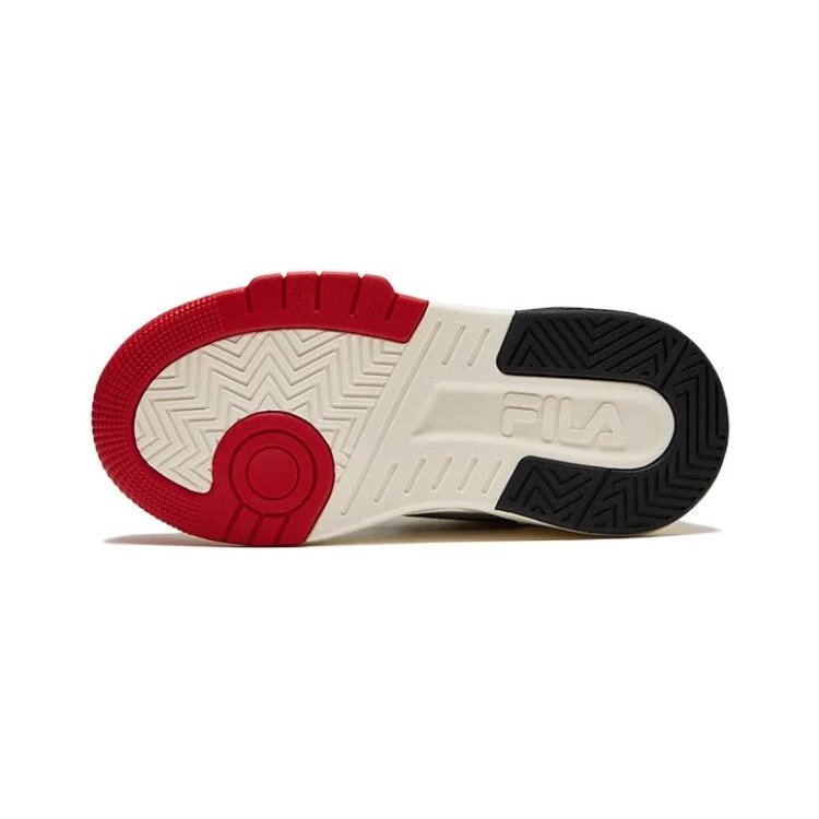 Scarpe da skate alte "Bianco Nero Rosso"