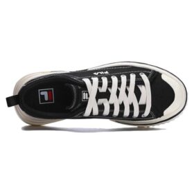 Scarpe da skate basse in tela “Nero Bianco”