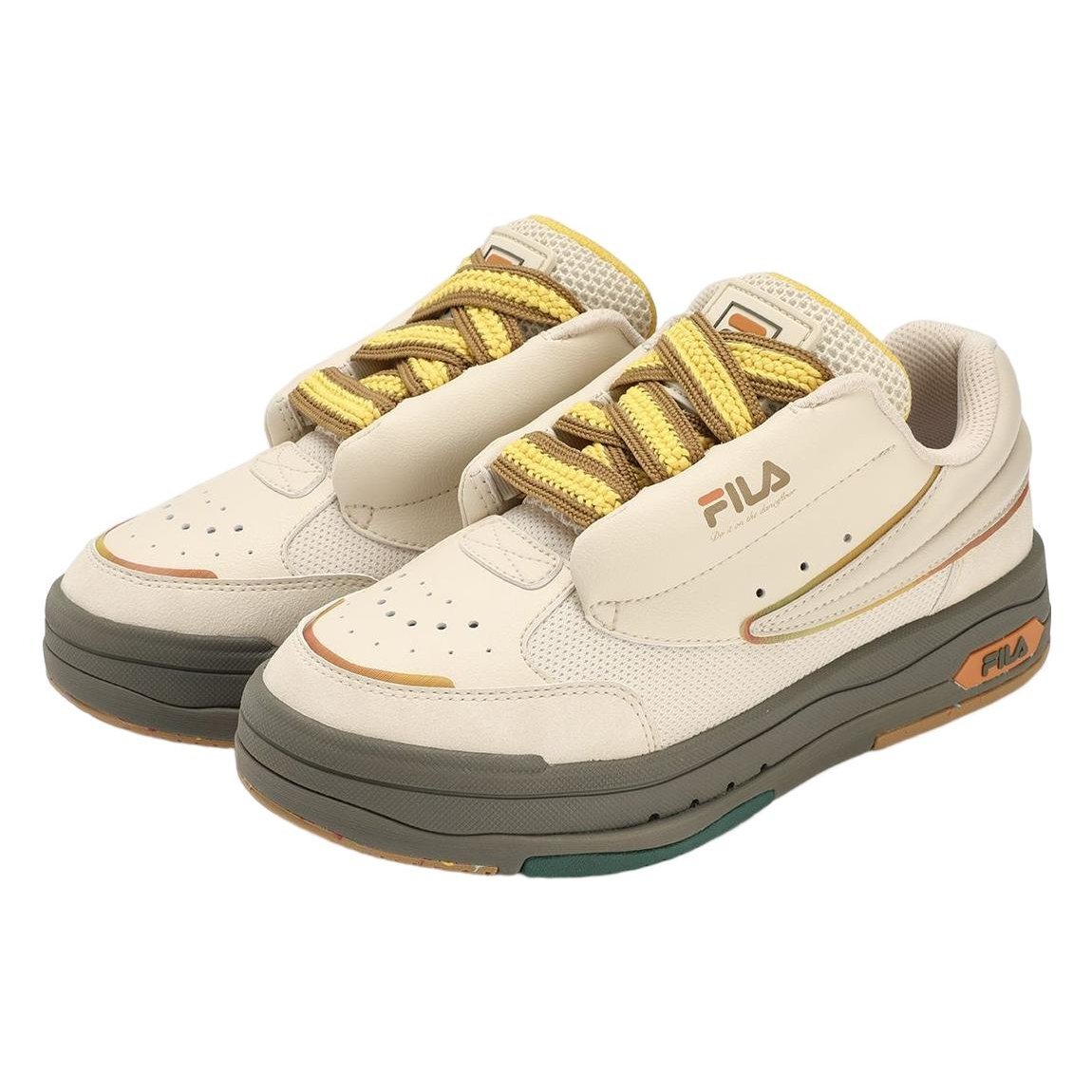 Scarpe da skate basse Mix "Cream White Green"