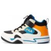 Scarpe da skate casual ad alto gambale "White Black Orange"