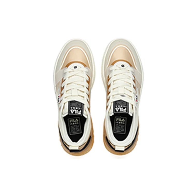 Scarpe da skateboard casual retrò Mixa Giallo crema