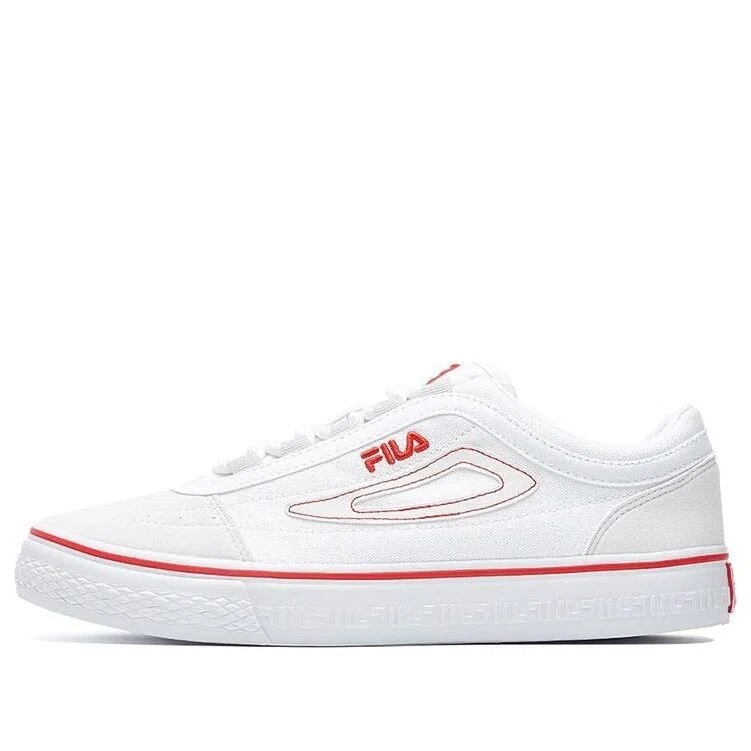 Scarpe da skateboard in tela Classic Boarder Bianco/rosso