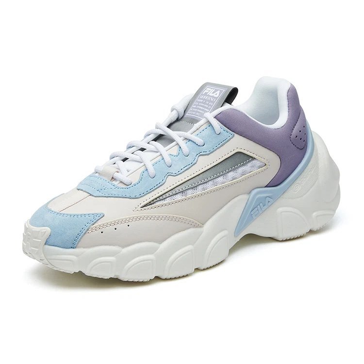 Scarpe "Daddy" basse rosa/viola