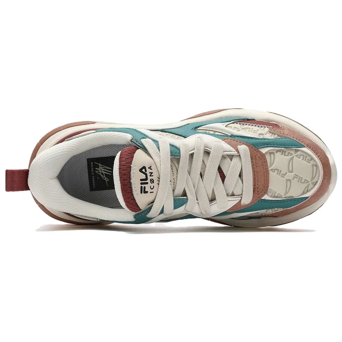 Scarpe Daddy "Bianco Marrone Verde"