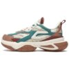 Scarpe Daddy "Bianco Marrone Verde"