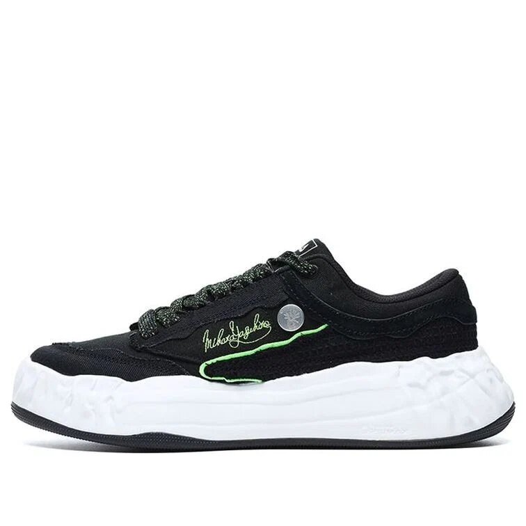 Scarpe in tela FM-15 x Mihara "Nero Bianco"