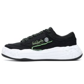 Scarpe in tela FM-15 x Mihara “Nero Bianco”